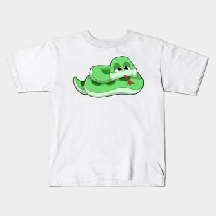 Snake with green Stains Kids T-Shirt